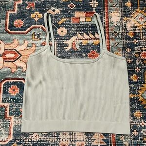 INTIMATELY FREE PEOPLE | Light Blue Bra Cami Ribbed Brami Size M/L
